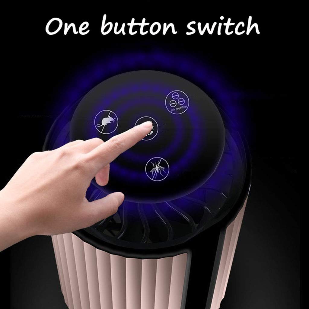 MFLASMF Mosquito Killer Lamp - LED Indoor Bug Zapper with USB Touch Control, Silent & Non-Toxic for Home, Bedroom, Office - Effective Mosquito Repellent for Night Use and Outdoor Camping