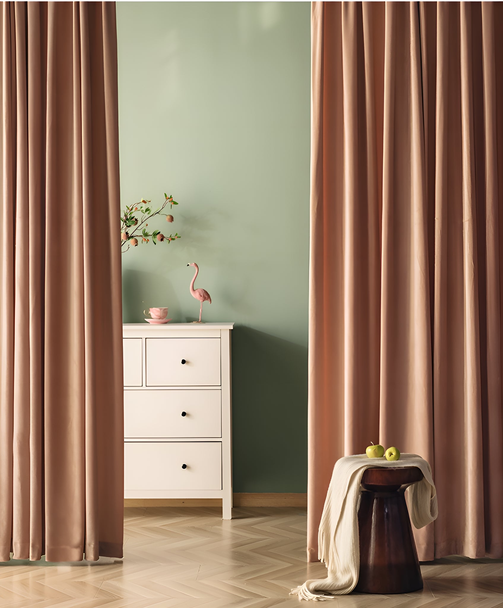 Blackout Curtains for Bedroom - Blakely Velvet Room Darkening Custom Drapes, Thermal Insulated & Noise Reducing Window Treatments for Home, Office, Nursery (100% Light Blocking) - Perfect for Shift Workers & Light Sleepers