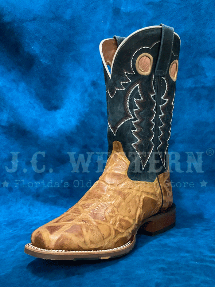 Dan Post DP5016 Men's CRAVEN Embossed Leather Square Toe Boots - Tan Brown Western Cowboy Boots for Men - Perfect for Rodeo, Country Music Festivals & Casual Wear