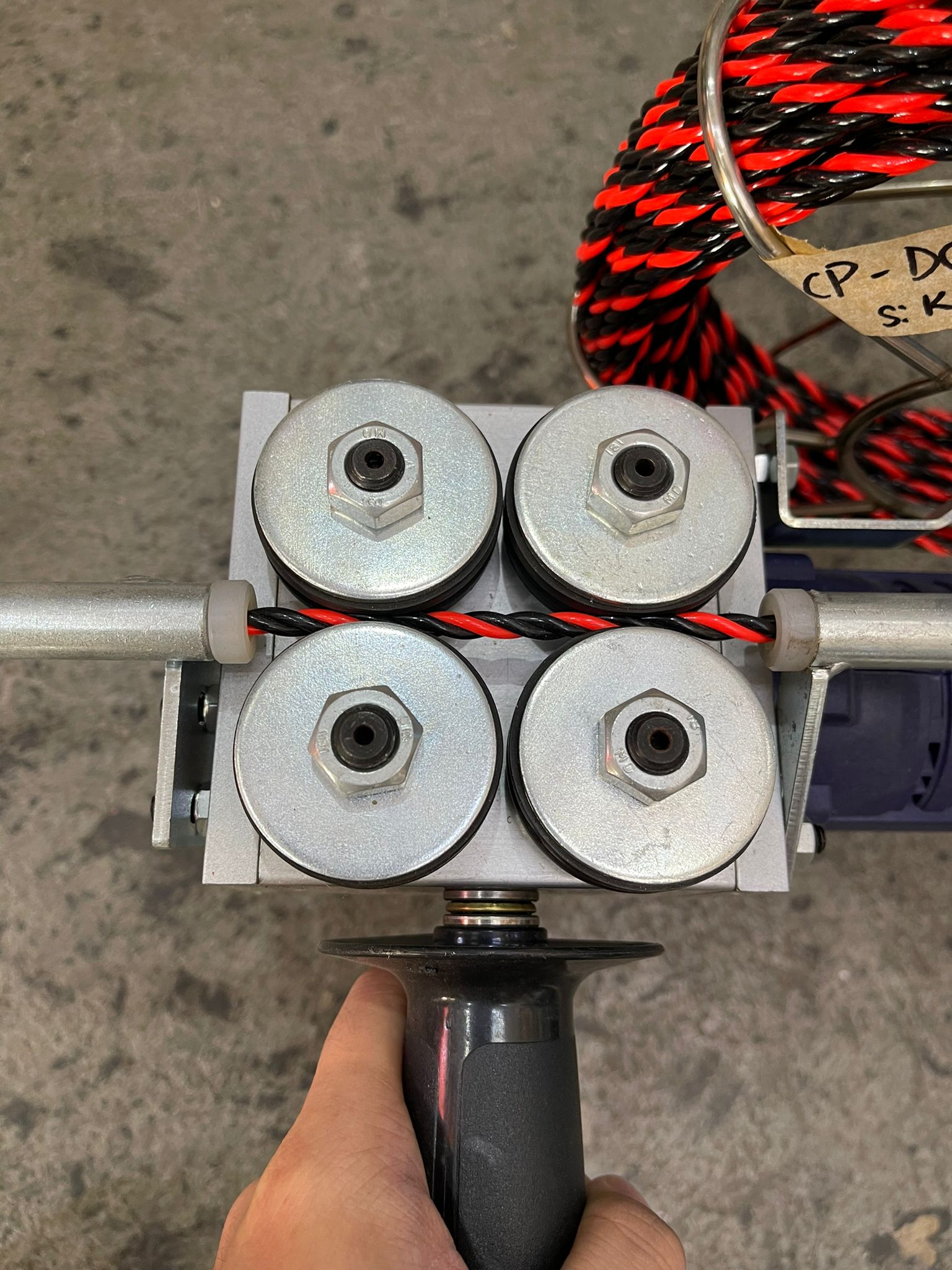 Aiko 130kg 88V Electric Cable Puller with 20m Cable, 2 Batteries & 1 Charger | Model CP DC130 88V | Perfect for Construction, Electrical Work & Cable Installation
