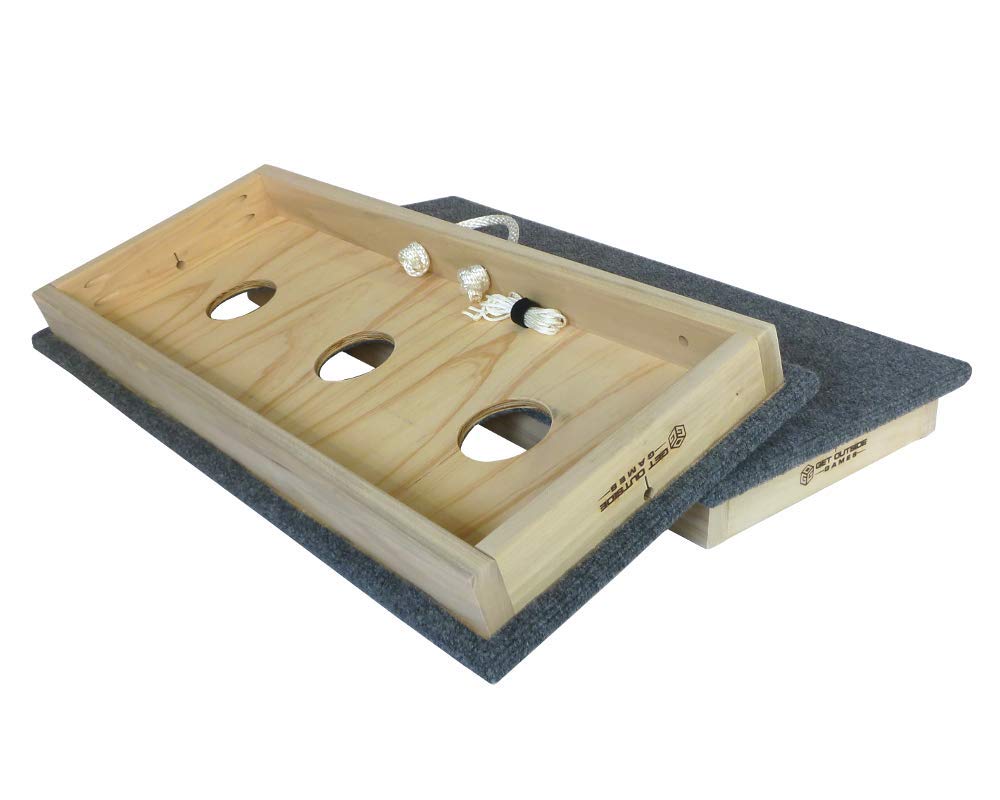 3 Hole Washer Toss Game Set - Outdoor Washer Pitching Boards for Backyard, Lawn & Tailgating - Fun Cornhole Alternative for Adults & Kids