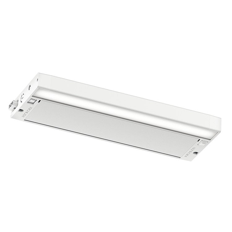 6U Series 2700K/3000K 12 LED Under Cabinet Lighting Fixture - Warm White Dimmable Kitchen Counter Lights for Home, Office & Retail Spaces