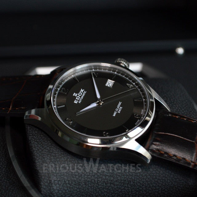 Edox WRC Classic Automatic Men's Watch 80086 3 GIN - Luxury Swiss Timepiece for Business, Formal Events & Watch Collectors