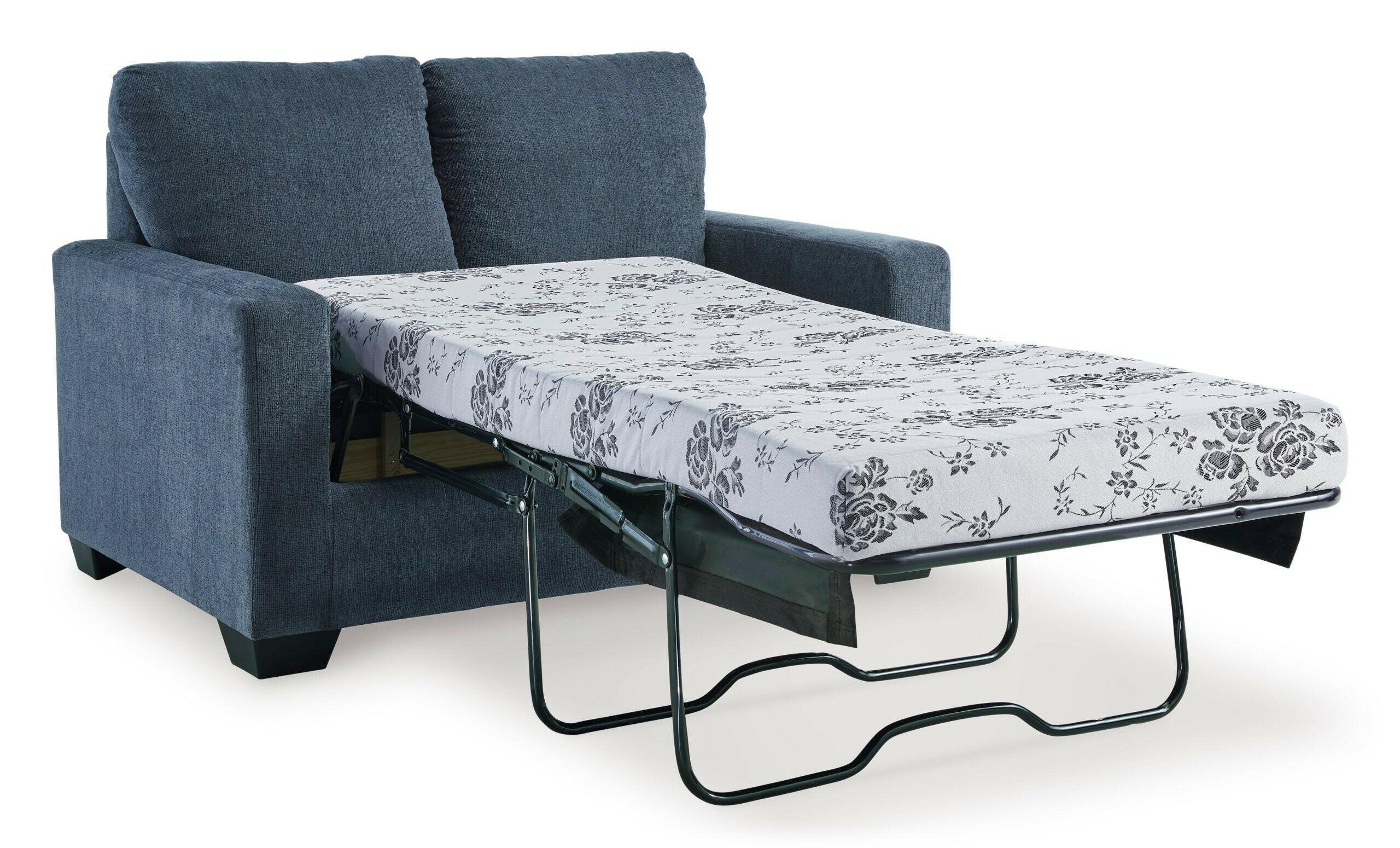 Rannis Twin Sofa Sleeper - Convertible Futon Couch Bed with Storage, Modern Design for Small Spaces - Perfect for Guest Room, Dorm, Apartment & Office Use