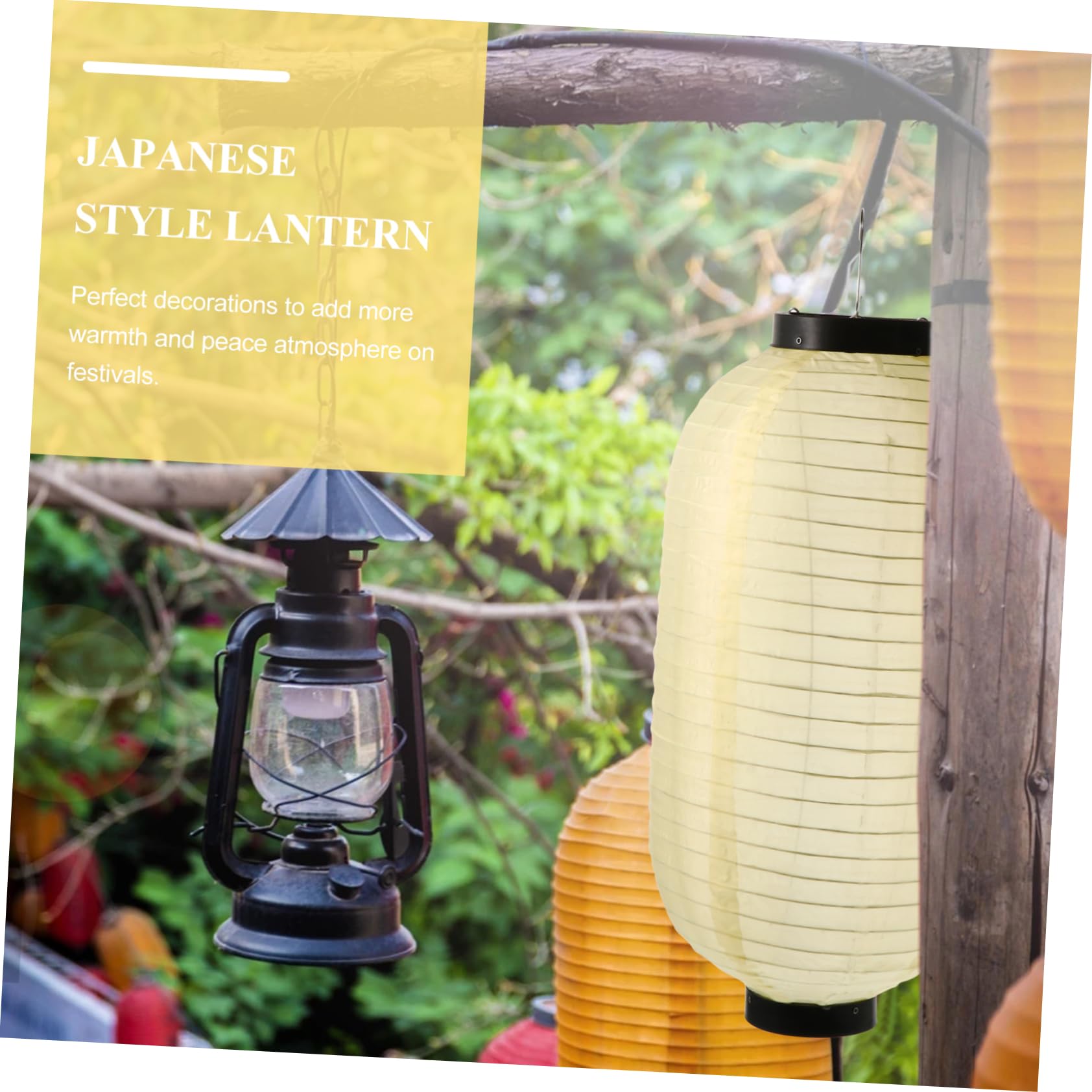 PRETYZOOM 2-Pack Japanese Silk Lanterns - Waterproof Foldable Paper Lantern Balls for Sashimi Bars, Wedding Decorations & Outdoor Parties | Elegant Asian-Inspired Lighting for Home, Garden and Events