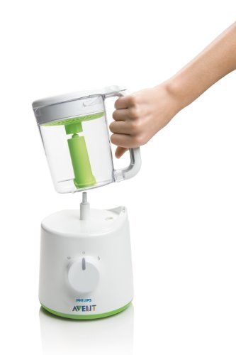 Philips Avent SCF870/21 2-in-1 Baby Food Steamer and Blender - Healthy Homemade Baby Food Maker for Fruits & Vegetables - Perfect for Making Purees, Mashed Foods & Infant Meals at Home
