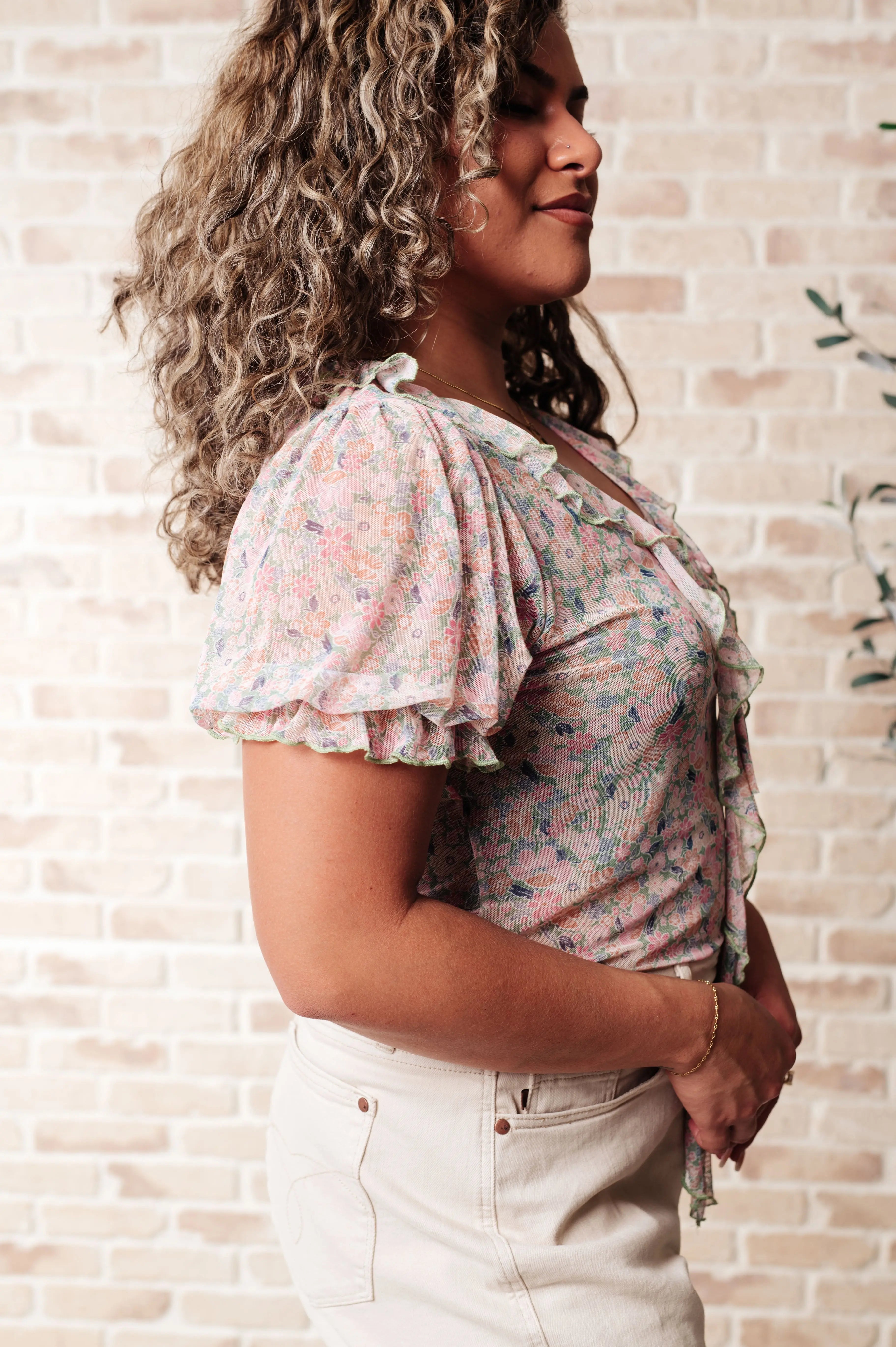 Divine Feminine Balloon Sleeve Bodysuit - Women's Romantic Lace Blouse for Boho Chic & Special Occasions | Perfect for Date Nights, Weddings & Photo Shoots