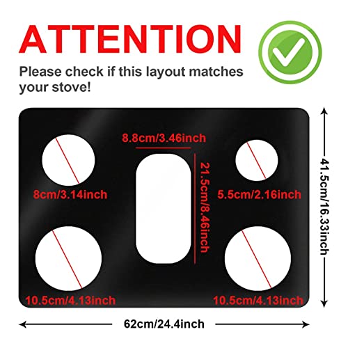 Samsung Gas Range Burner Covers - Reusable Nonstick Stove Top Protector for Kitchen, Gas Stove Burner Liners with Silicone Oven Mitt (1-Piece Set) - Perfect for Cooking, Baking & Protecting Your Stove from Spills & Stains