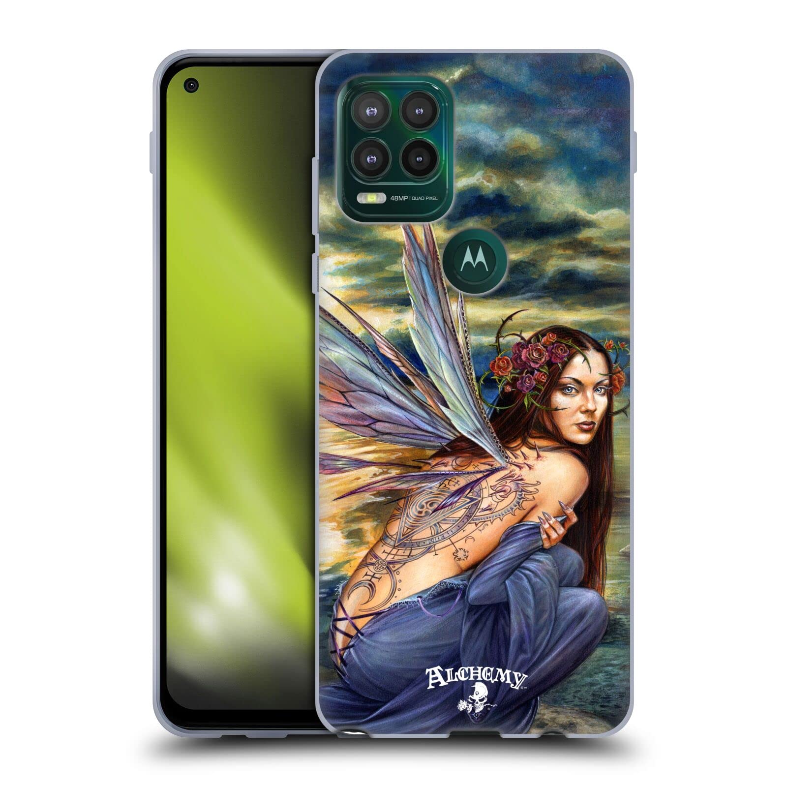 Alchemy Gothic Sylundine Wing Soft Gel Case for Motorola Moto G Stylus 5G 2021 - Stylish Protective Cover with Artistic Design for Daily Use & Gift Giving