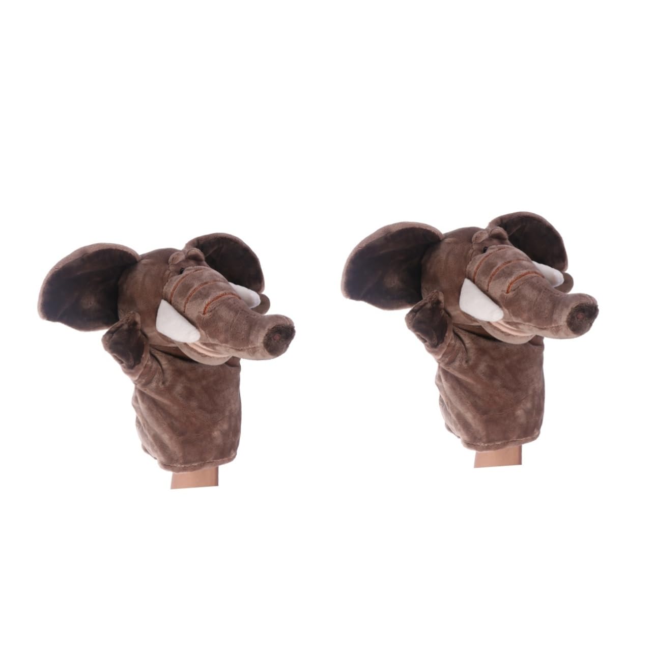 Amosfun 2 Pack Plush Animal Finger Puppets - Monkey Hand Puppet for Storytelling, Puppet Theater, Kids Party Favors & Toddler Educational Toys | Perfect for Classroom Activities, Birthday Gifts & Interactive Play