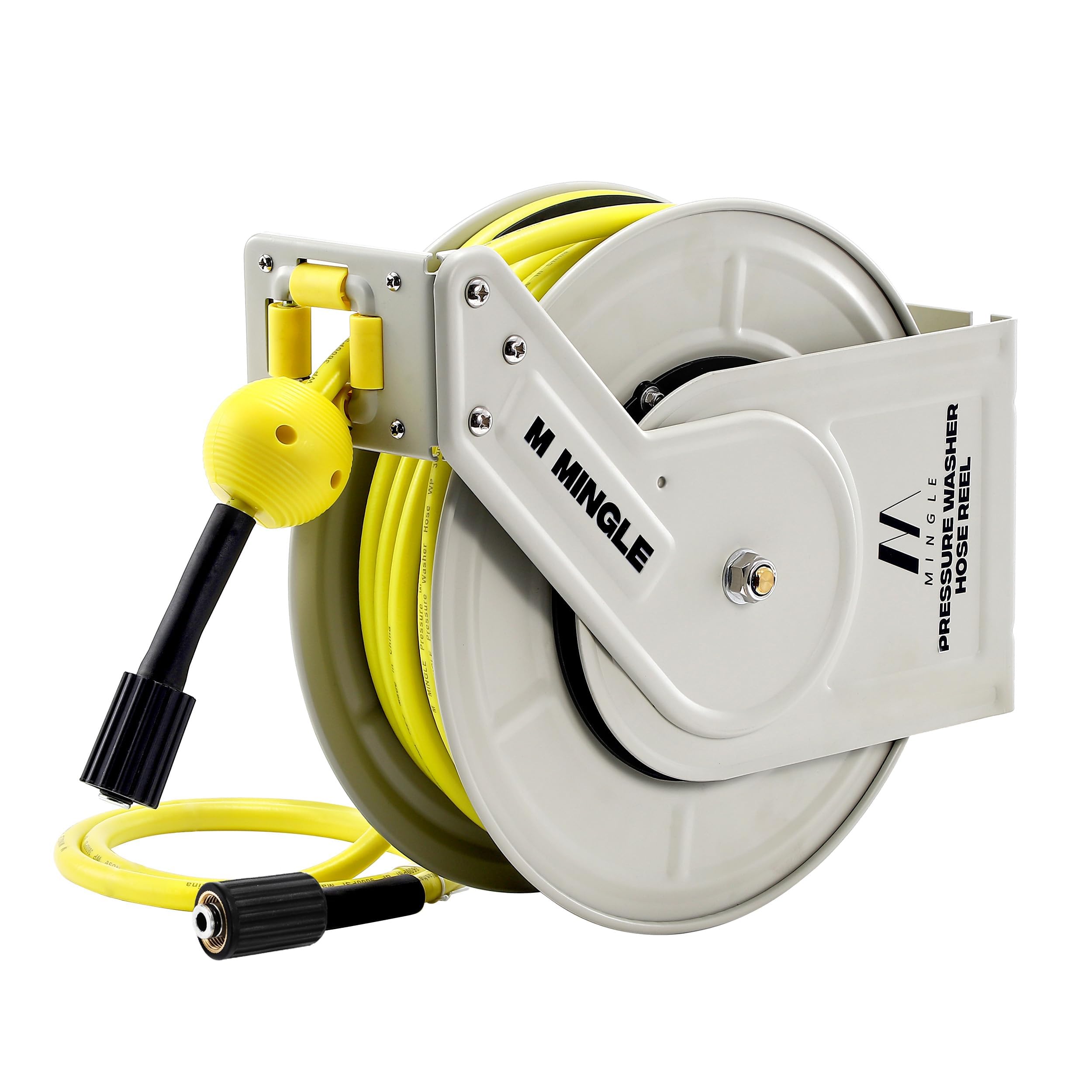 **M MINGLE Retractable Pressure Washer Hose Reel - 1/4