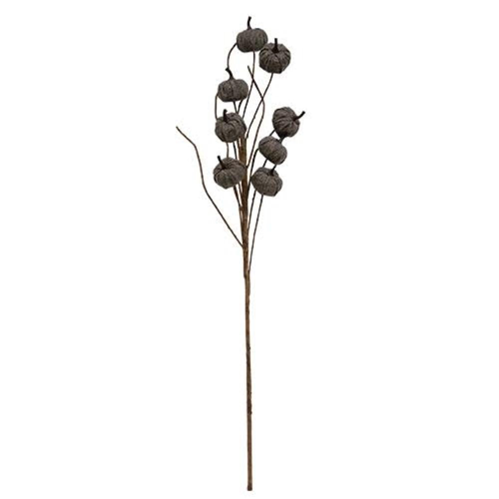 Gray Burlap Pumpkin Pick 30.5
