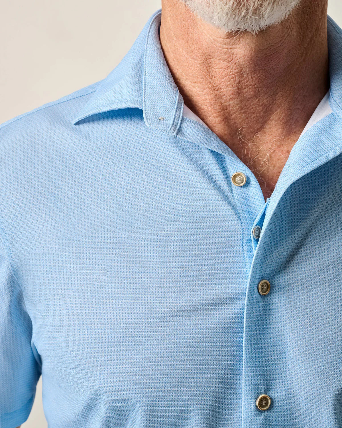 Johnnie-O Spielman Solid Men's Casual Shirt - Classic Fit, Short Sleeve, Button Down for Golf, Office & Summer Outings