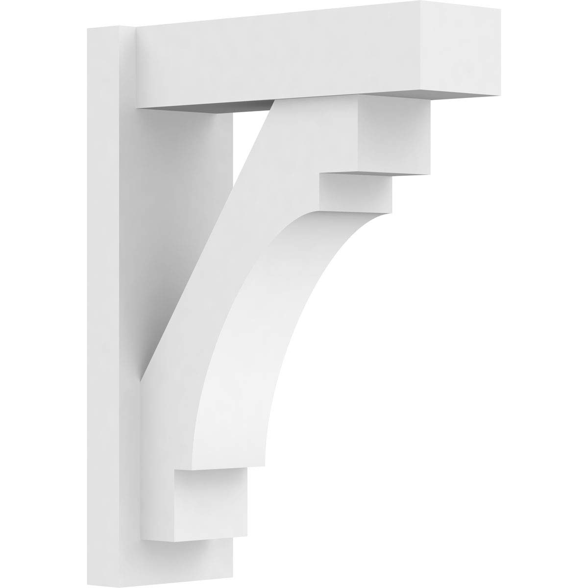 Ekena Millwork OUTP07X18X24MRC05 Merced Architectural Grade PVC Outlooker with Block Ends - 7