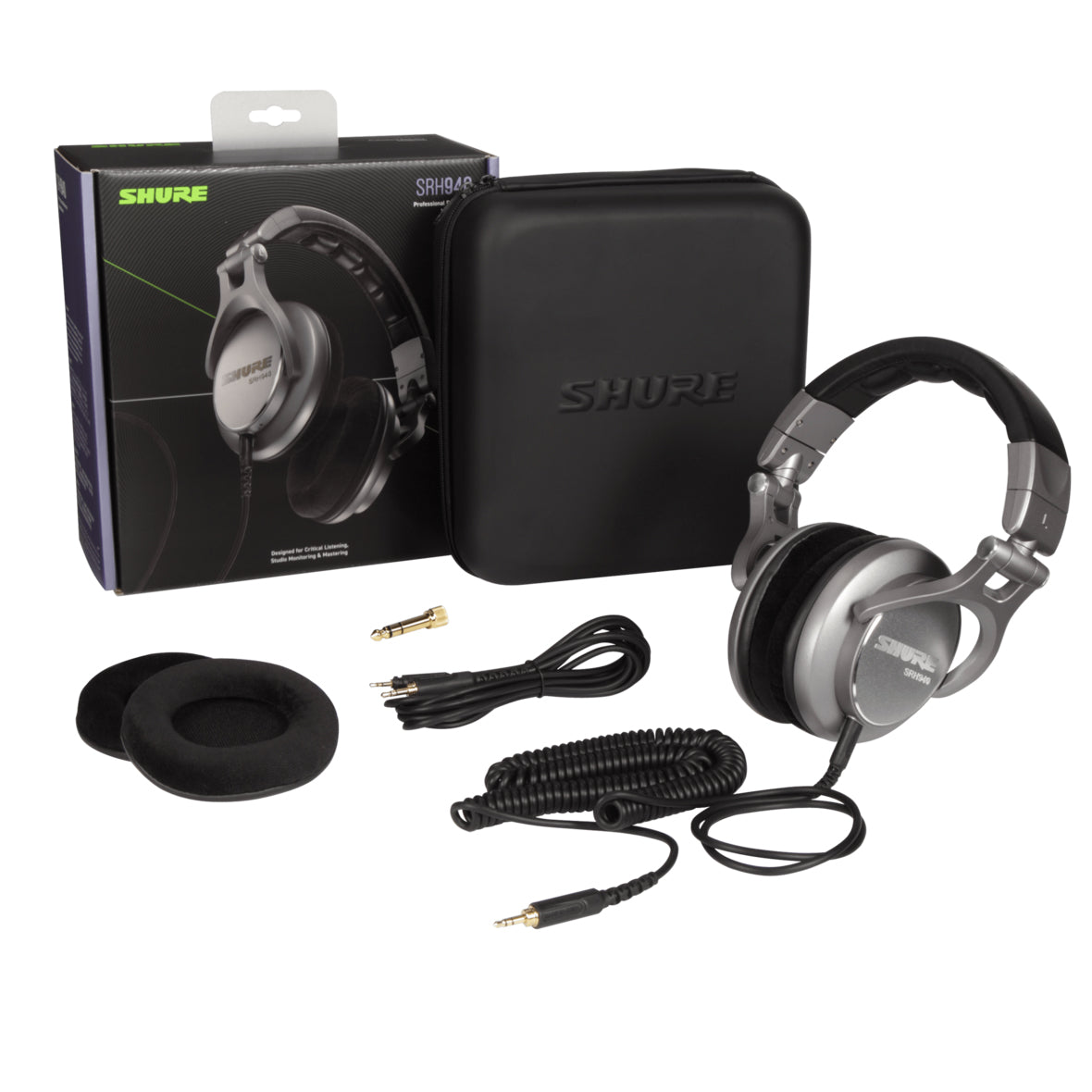 Shure SRH940 Professional Studio Headphones - Closed Back Reference Headphones for Recording, Mixing & Monitoring | High-Quality Sound Isolation for Home & Studio Use