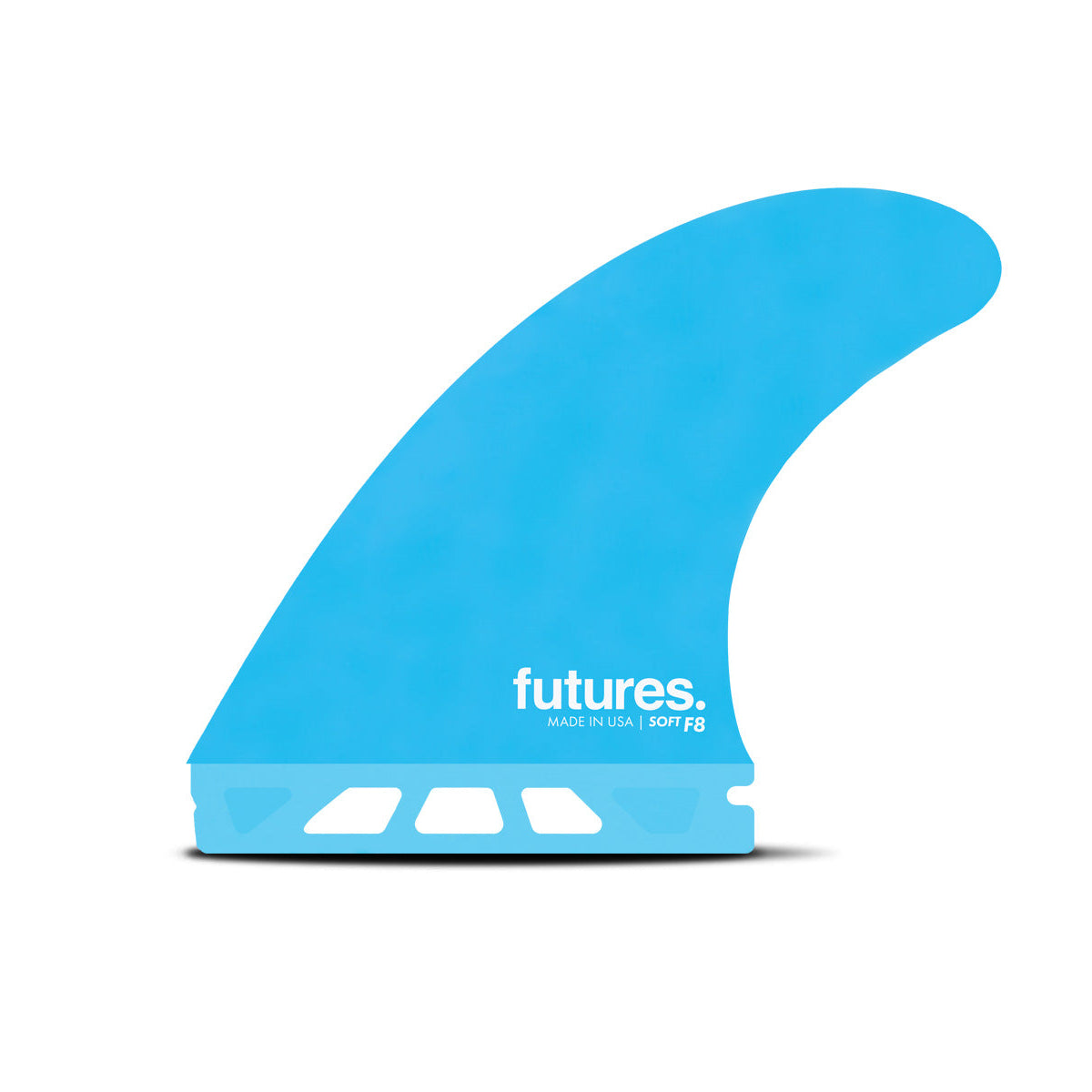 Futures Thruster F8 Soft Surfboard Fin - High Performance Blue Surf Fin for Shortboards & Performance Surfing - Perfect for Waves, Beach, and Ocean Adventures