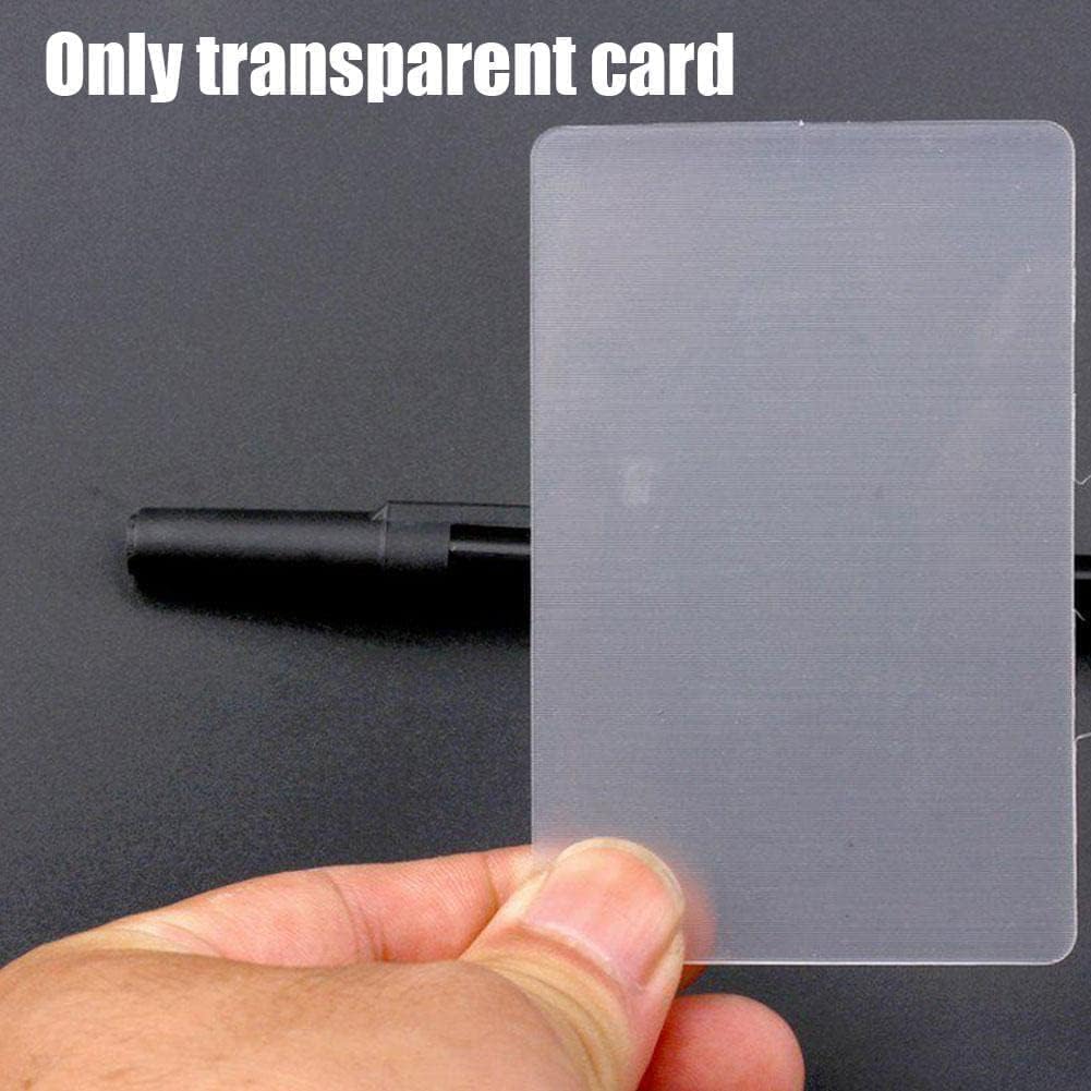 2Pcs Magic Lens Cards - Close-Up Magic Props & Card Perspective Distortion Tricks | Professional Magician Accessories & Gimmick Cards | Perfect for Street Magic, Party Tricks, and Illusion Performances