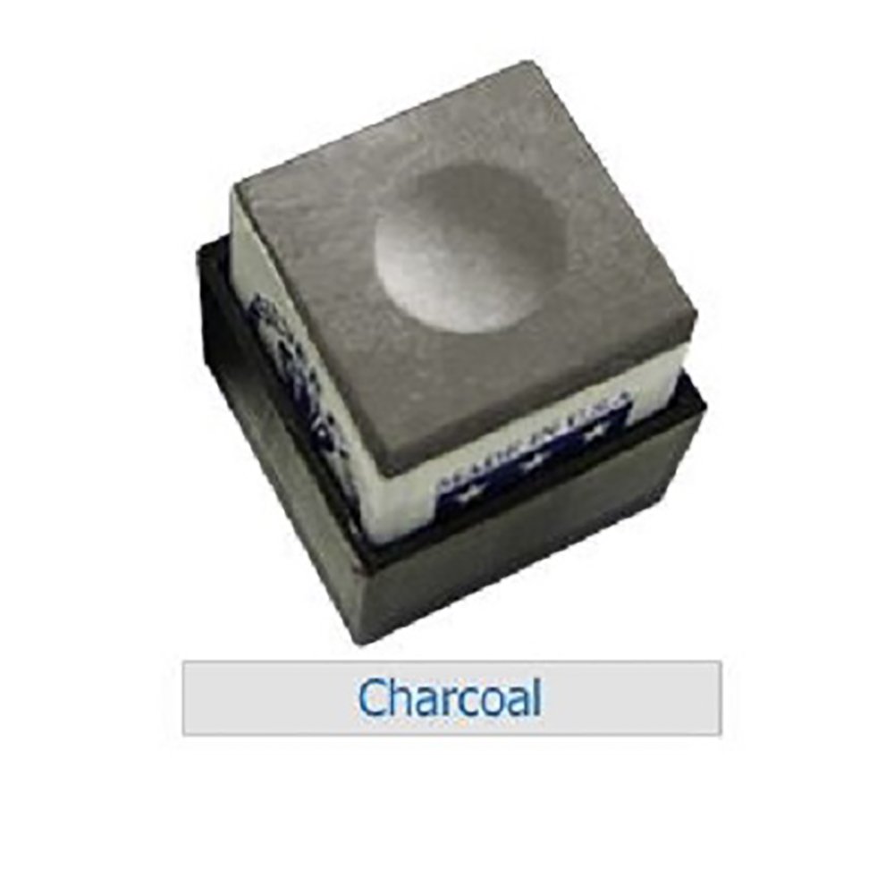 Premium Half Dozen Charcoal Silver Cup Pool Cue Chalk - Professional Billiard Accessories for Enhanced Grip & Precision Shots | Perfect for Pool Halls, Home Game Rooms & Tournament Play