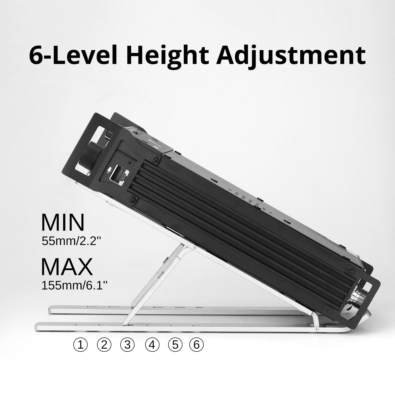 Radioddity G90 H3 Stand - Universal Heat Dissipation Holder for Xiegu G90 & XPA125B Radios | Portable POTA & SOTA Field Radio Accessory | Perfect for Outdoor Ham Radio Operations & Heat Management
