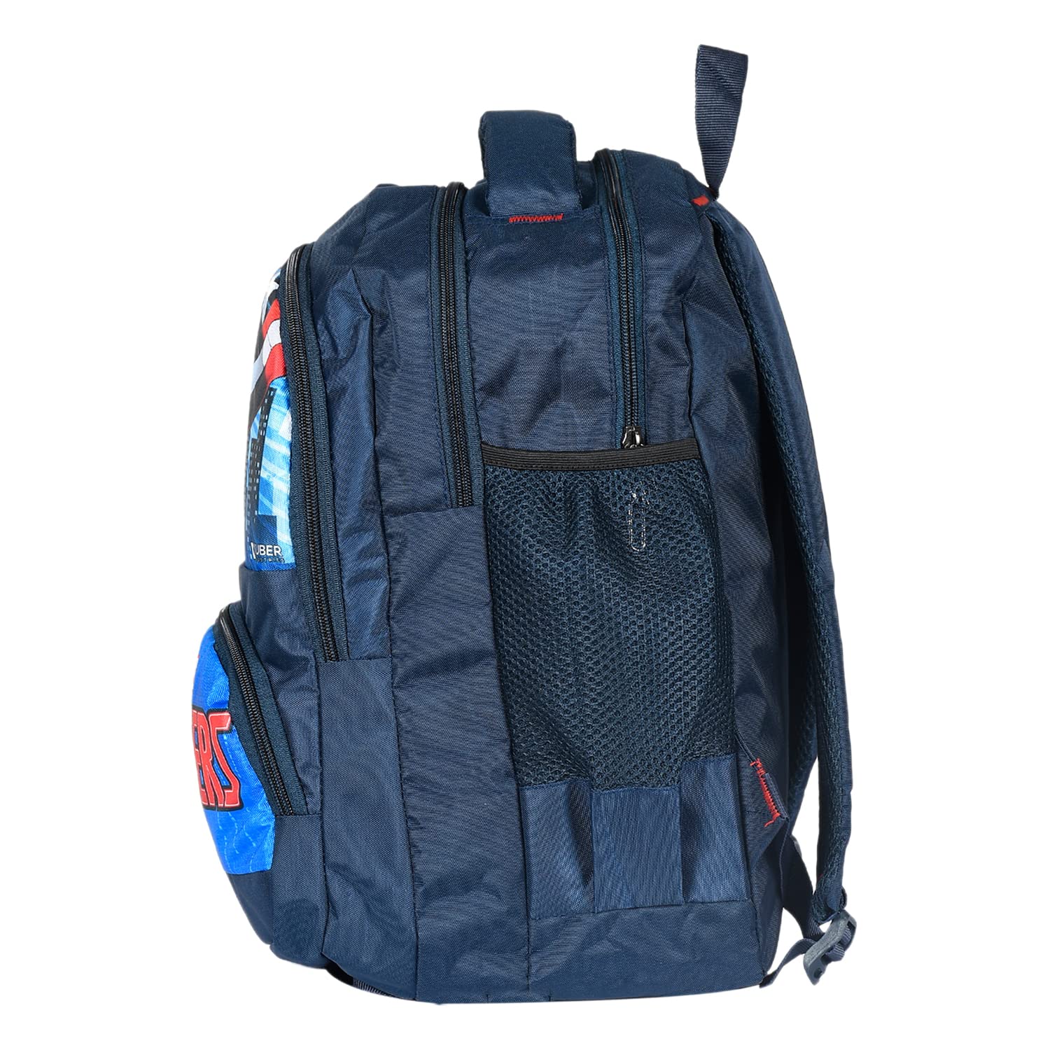 **Marvel Captain America Print Kids Backpack - Stylish Waterproof School Bag with Comfortable Shoulder Straps (Blue) - Perfect for School, Travel & Daily Use**