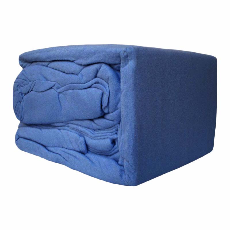Premium 100% Egyptian Cotton Flannelette Sheet Set - Soft & Breathable Denim Blue | Double Bed Size (90x90 Inches) | Perfect for Cozy Winter Nights & Luxury Bedroom Decor