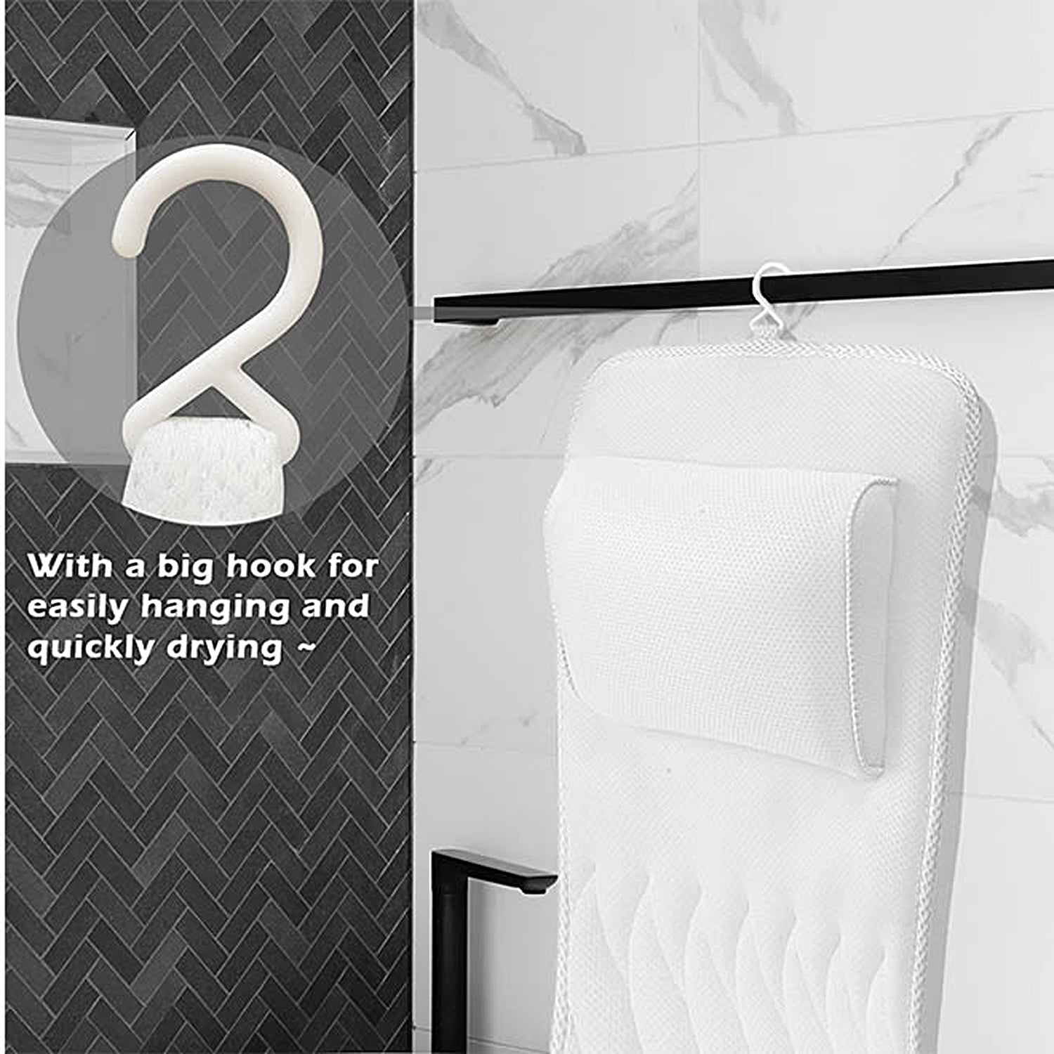 Doctor Pillow Bathtub Pillow - Ultra Comfortable Spa Bath Headrest for Relaxation, Neck Support, and Luxury Bath Time | Perfect for Bubble Baths, Jacuzzis, and Home Spa Days