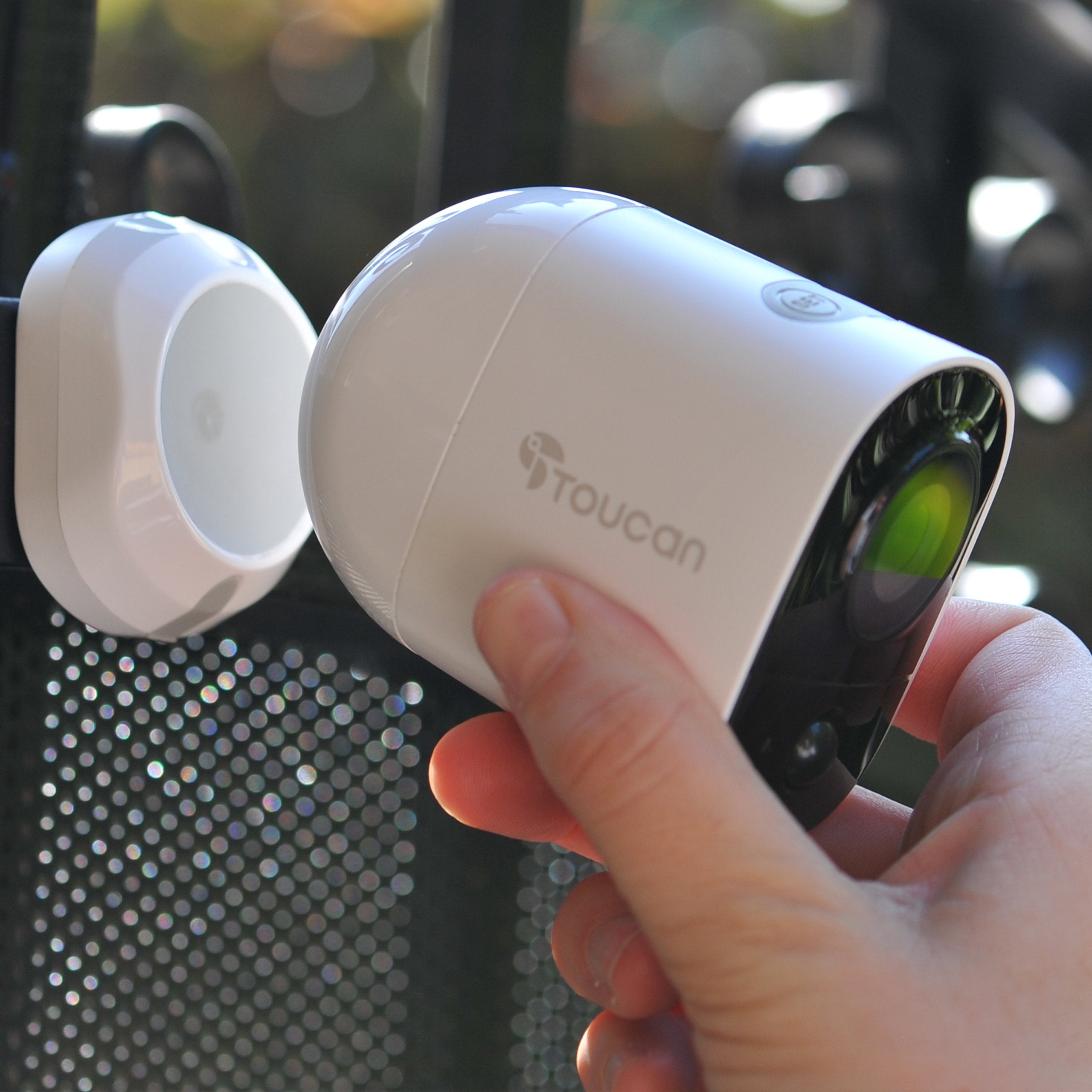 Toucan Wireless Outdoor/Indoor Security Camera with Extra Large Rechargeable Battery - HD Night Vision, Motion Detection, Weatherproof for Home & Business Surveillance