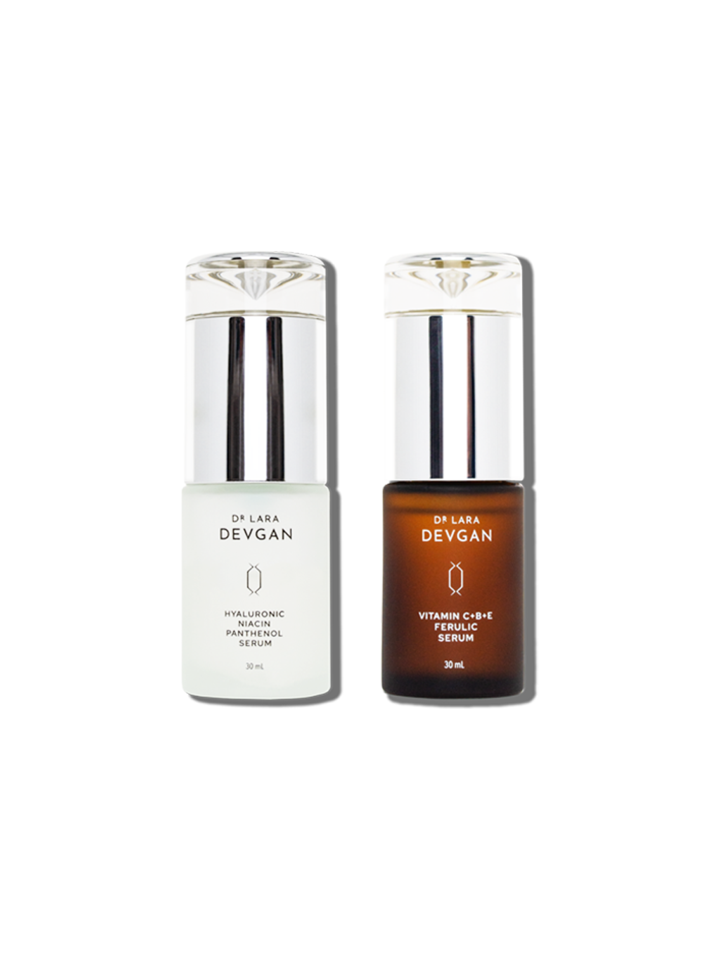Hydrate + Glow Duo - Vitamin C Serum & Hyaluronic Acid Moisturizer Set for Radiant Skin | Daily Skincare Routine for Face & Neck