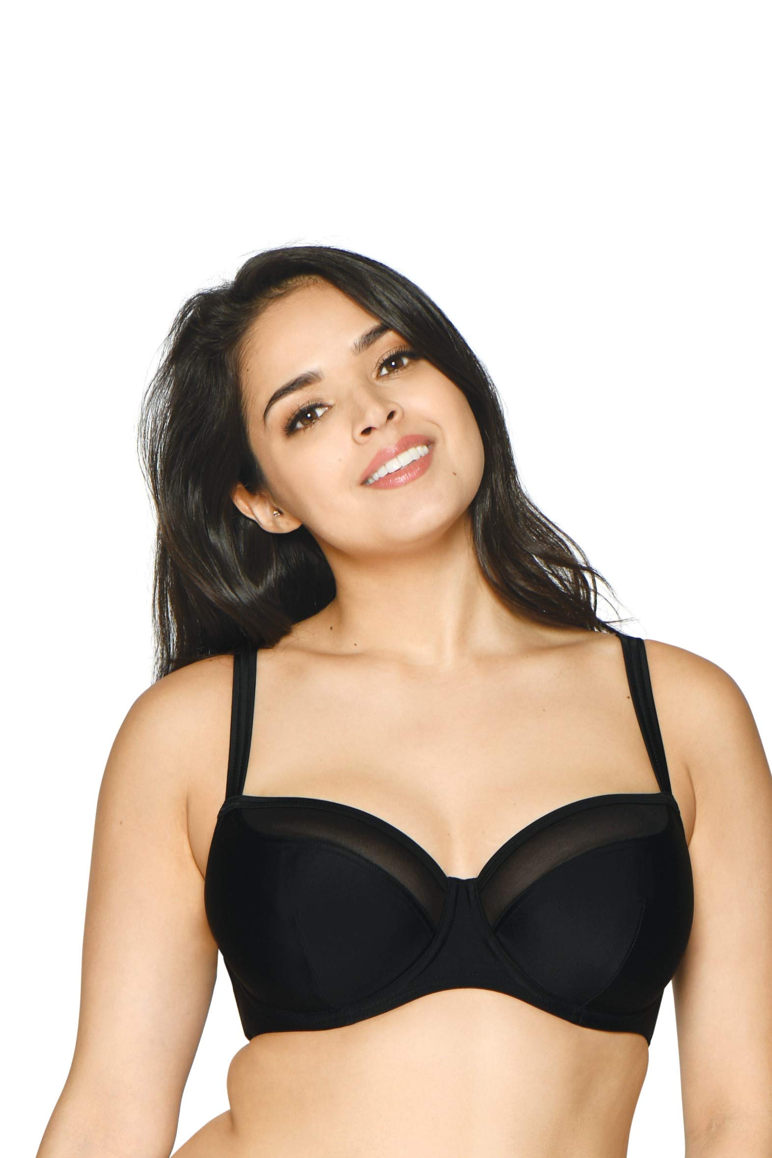 Curvy Kate Women's Sheer Class Balcony Bikini - Comfortable & Supportive Swimwear for Plus Size Women | Perfect for Beach Vacations, Pool Parties & Summer Getaways