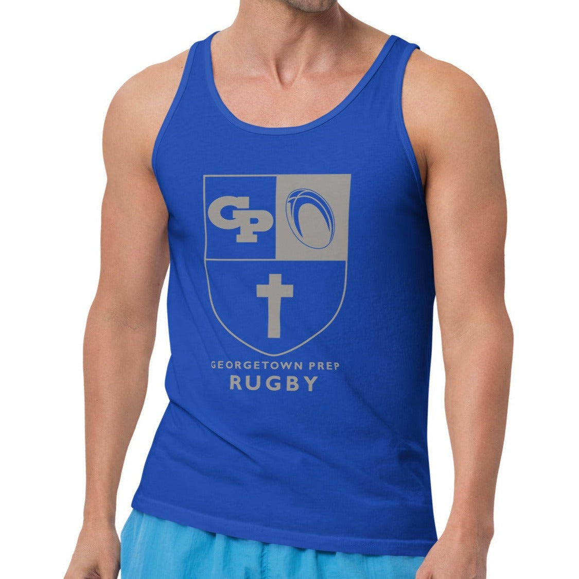 Georgetown Prep Rugby Social Tank Top - Breathable & Comfortable Men's Athletic Shirt for Rugby Fans, Training & Casual Wear