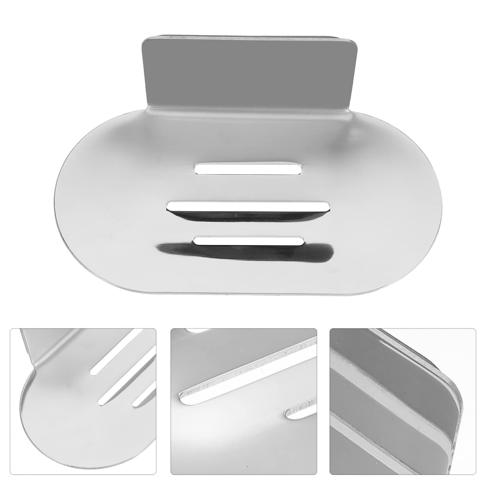 Stainless Steel Soap Dispenser with Metal Tray - Wall Mounted Sponge Holder & Drainer for Kitchen, Bathroom, Shower - Rustproof Organizer for Sponges, Soap Bars & Beauty Products - Perfect for Home, RV, and Office Use