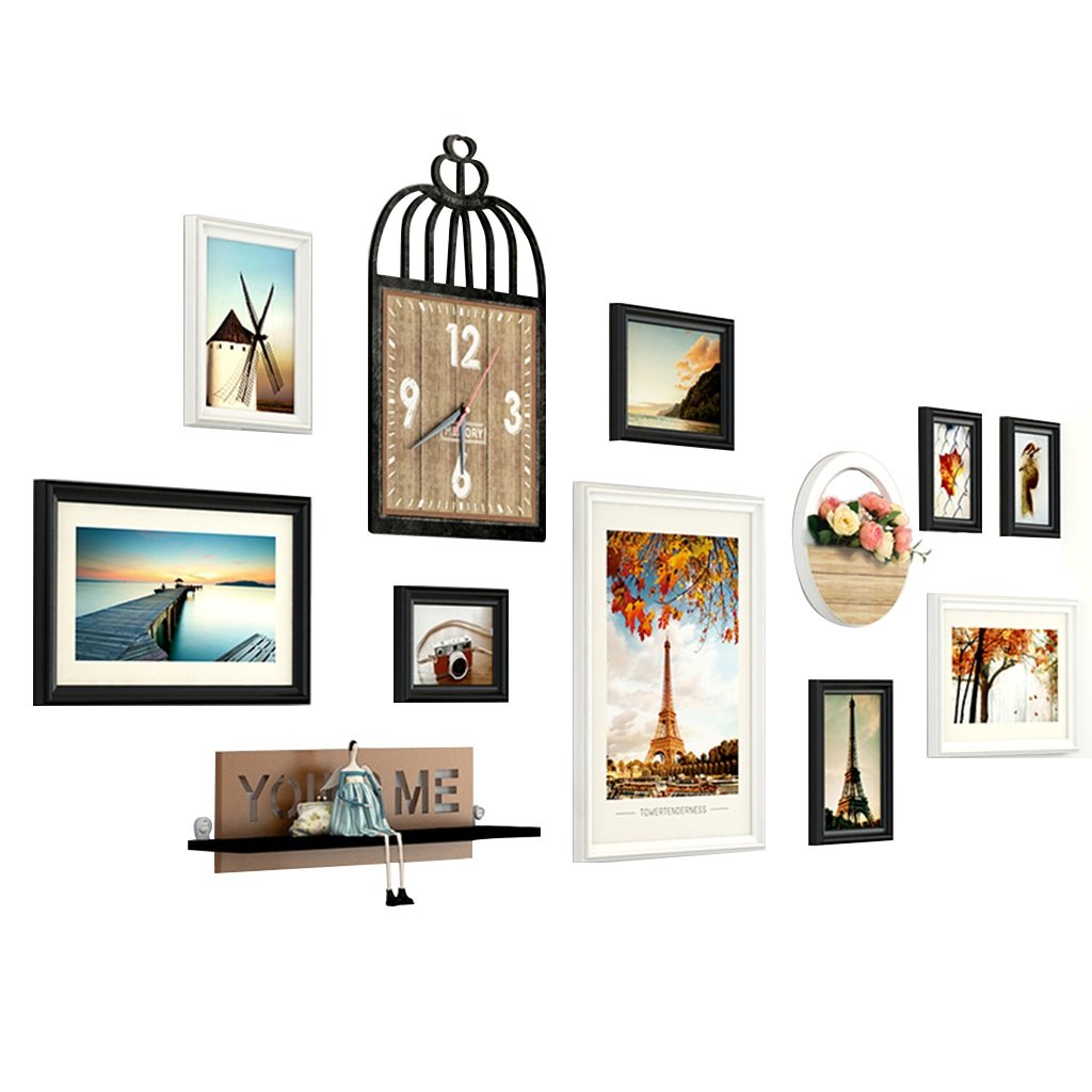 Nordic Style Photo Wall Decor - Creative Hanging Picture Frames for Restaurant, Children's Room & Home Wall Decoration | Perfect for Family Photos, Art Display & Interior Design Background