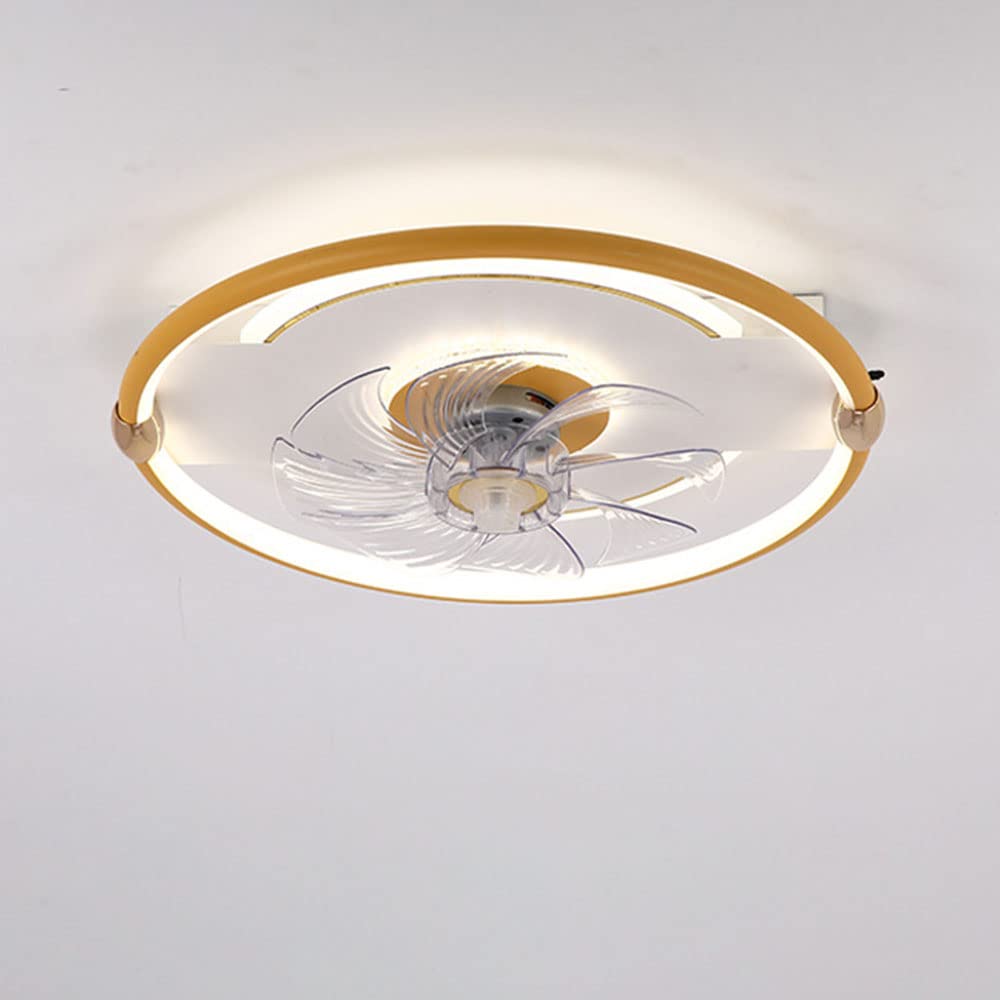 IBalody Modern Low Profile Ceiling Fan with Light - 3-Color Dimmable LED, Ultra Quiet, Flush Mount Indoor Ceiling Fan for Bedroom, Living Room, Kitchen - Energy Efficient Cooling & Stylish Lighting Solution