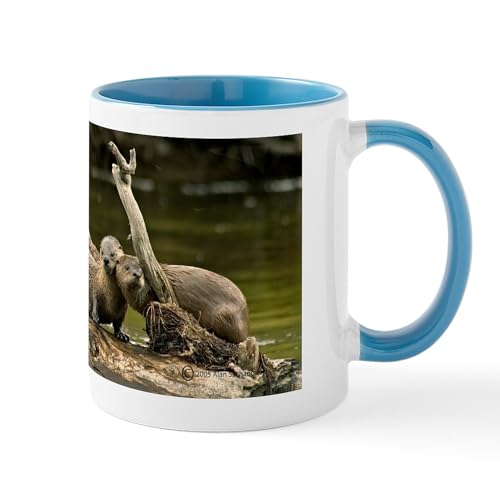 White/Blue Inside - River Otter Mug