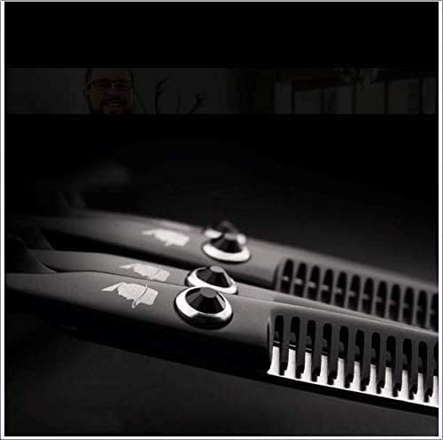 Professional Hair Cutting Scissors Set - 5.5 Inch Black Barber Shears for Home & Salon Use | Precision Styling, Trimming & Hairdressing Tools