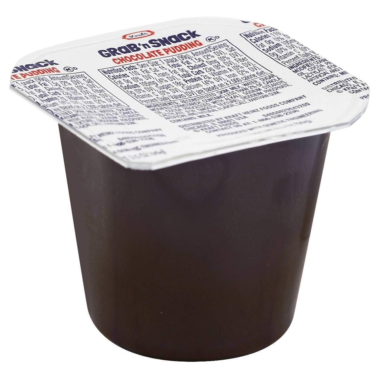 Handi Snacks Chocolate Pudding 4-Pack (14 oz) - Bulk 12-Case Box | Individually Wrapped Snacks for Lunch Boxes, School, Office & On-the-Go