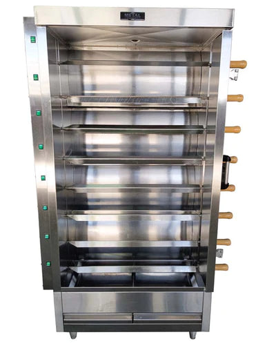 AMTPO Commercial Gas Rotisserie Oven for Chicken - Cooks 40 Chickens at Once, FRG8VE Model - Perfect for Restaurants, Catering & Large Events