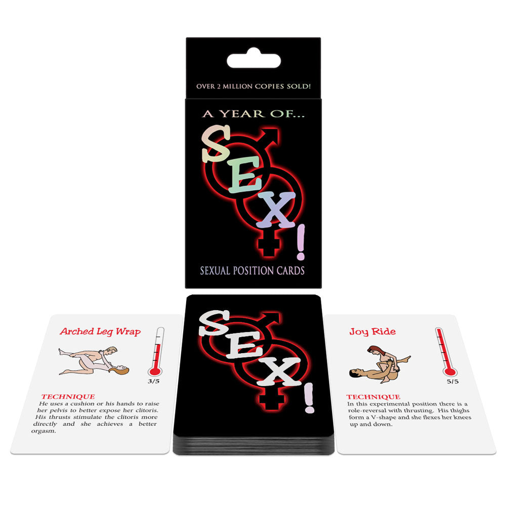 52 Sex Position Cards - Romantic Couples Game for Spicing Up Your Love Life - Perfect for Anniversaries, Date Nights & Intimate Moments