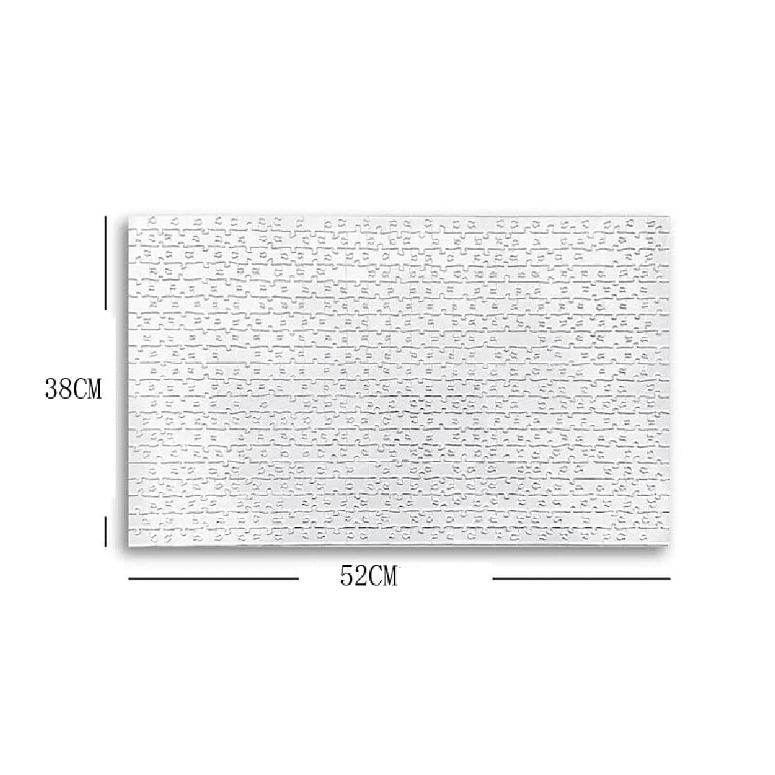 500Pcs Clear Impossible Jigsaw Puzzle - Transparent Acrylic Challenging Brain Teaser for Adults & Kids - Stress Relief & Family Fun Game for Parties, Classroom Activities and Relaxation Time