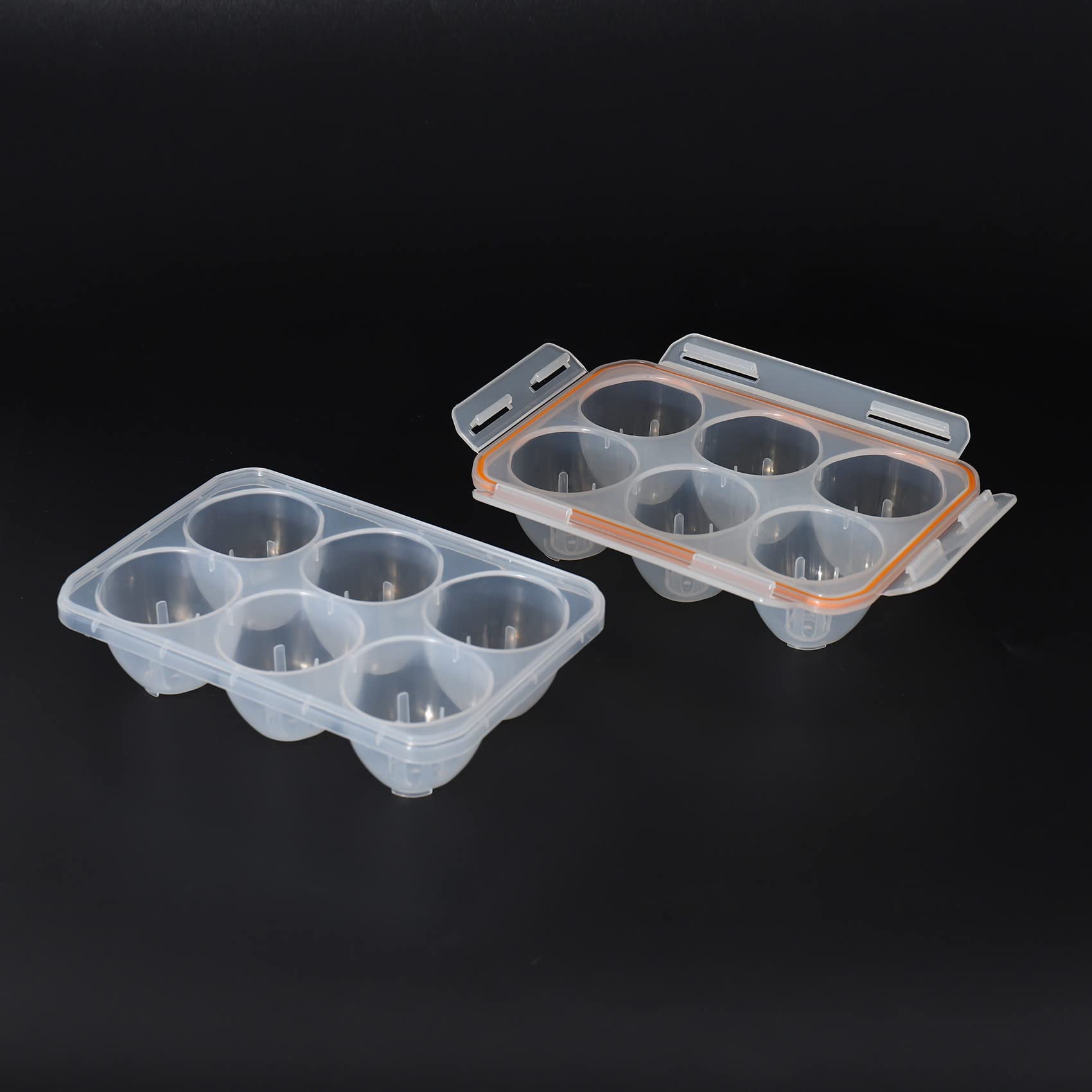 Shockproof & Leakproof Portable Egg Container for Camping - 6 Egg Storage Case Holder - Perfect for Outdoor Adventures, Picnics & Travel
