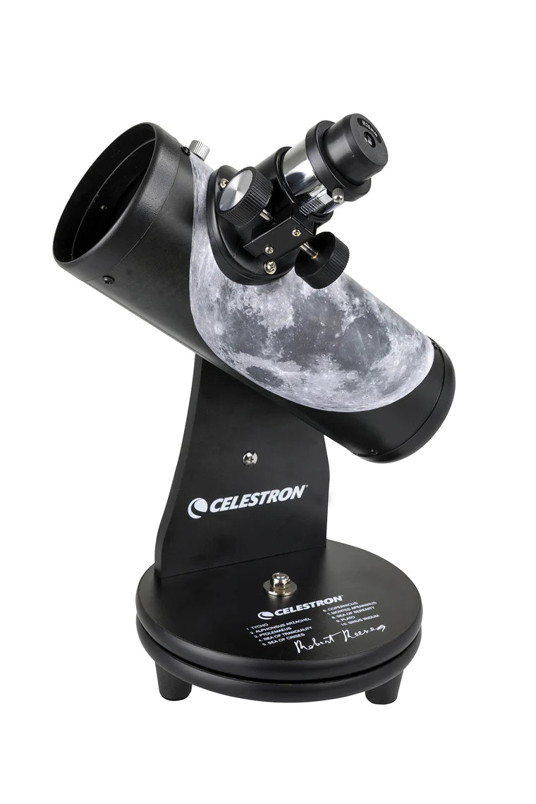 FirstScope Signature Moon Telescope - Portable & Easy to Use for Kids & Adults - Perfect for Stargazing, Astronomy Beginners, and Backyard Night Viewing