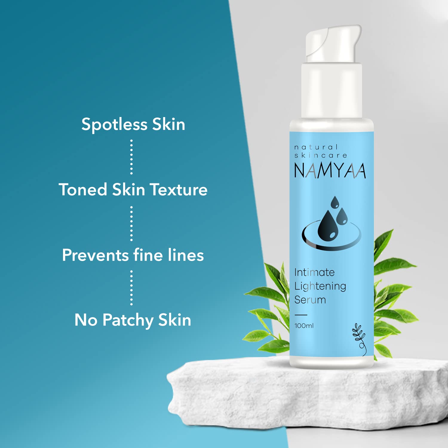 Namyaa Intimate Lightening Serum & Hygiene Wash for Men & Women - 3.5oz (100g) Each | Brightening Care for Sensitive Areas | Perfect for Daily Intimate Hygiene & Skin Tone Balancing