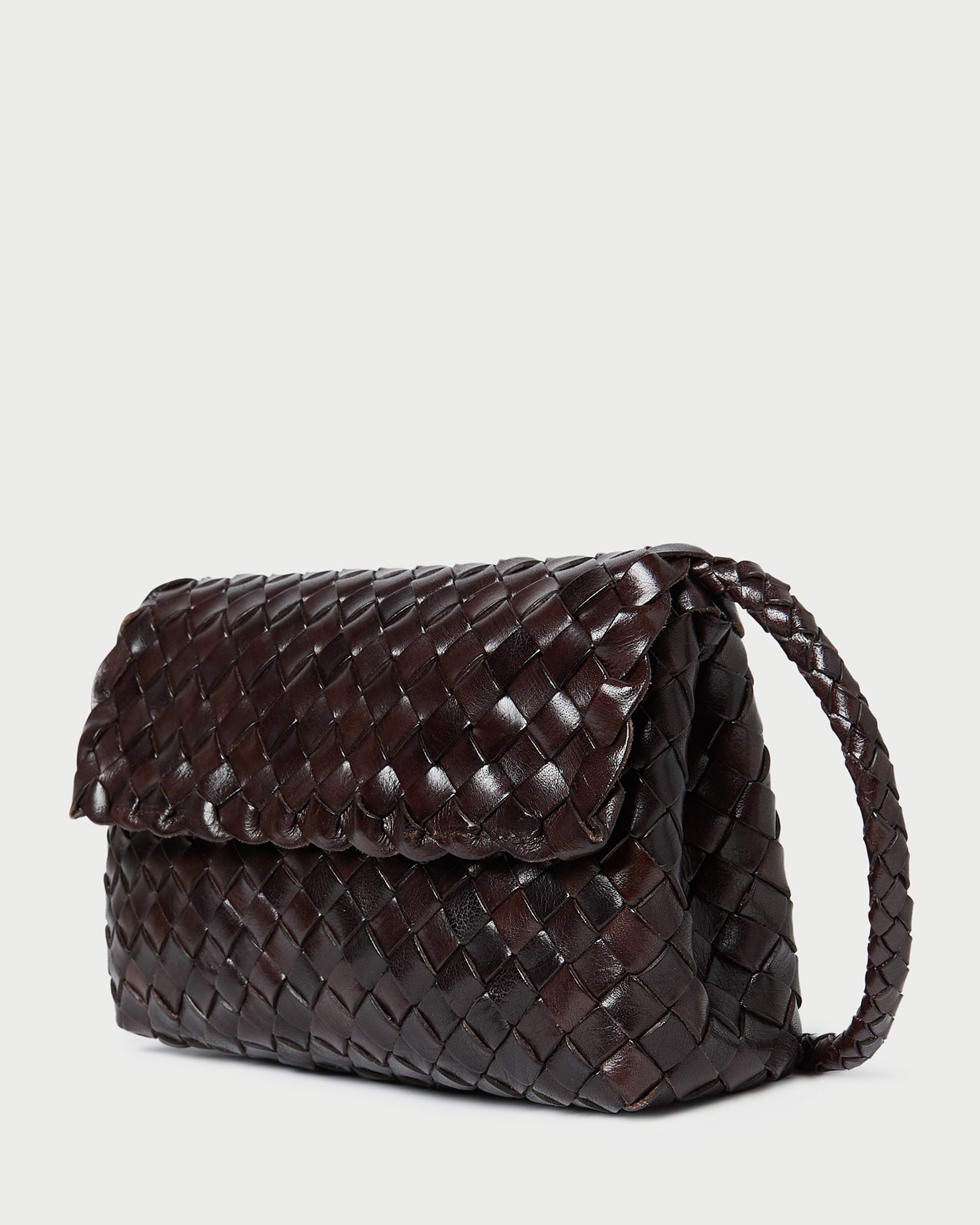 Vinnie Genuine Chocolate Brown Leather Woven Crossbody Bag for Women - Stylish Shoulder Purse for Everyday Use, Travel & Shopping
