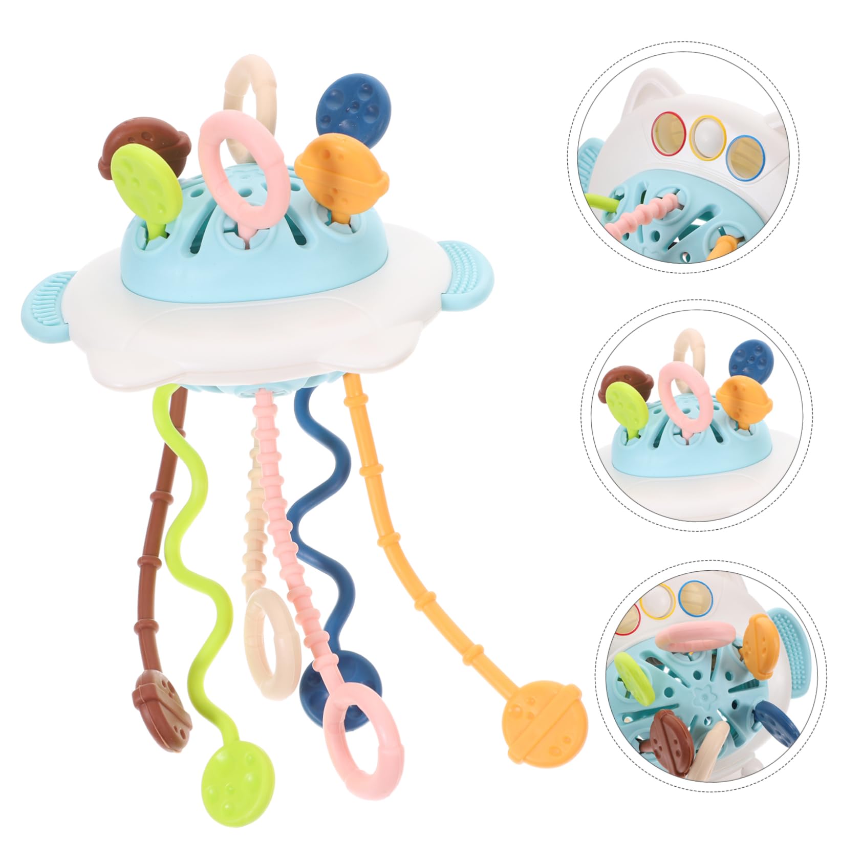 **Toyvian 5-Piece Drawstring Bath Toys for Kids - Stress Relief & Sensory Play - Waterproof Plastic Bathing Toys for Toddlers & Children - Perfect for Bathtime Fun & Relaxation**