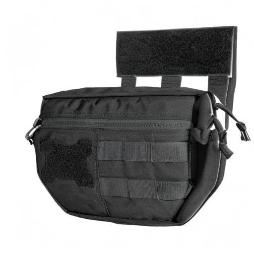 Tactical Drop Dump Pouch - MOLLE Compatible Utility Pouch with Hook & Loop Fastener for Military Vest & Chest Rig - Perfect for Outdoor, Airsoft, Hunting & Tactical Gear Organization