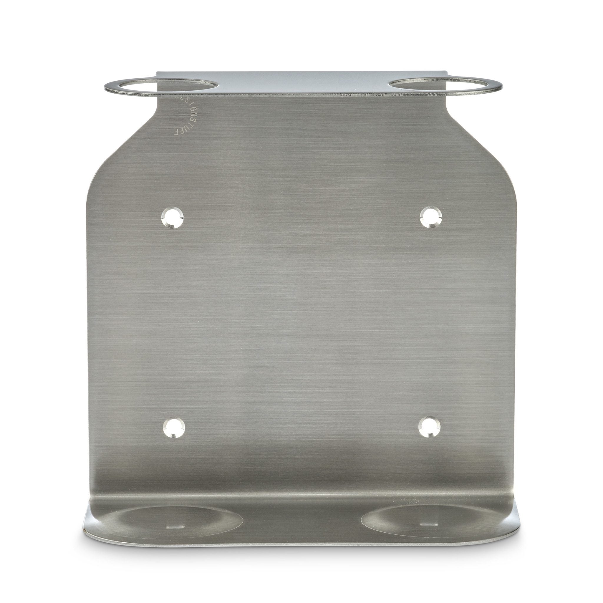 Dual Soap Dispenser Holder - Brushed Steel Bathroom Organizer for Countertop | Modern Soap Pump Stand for Kitchen & Bathroom Sink | Space Saving Design for Home & Office Use