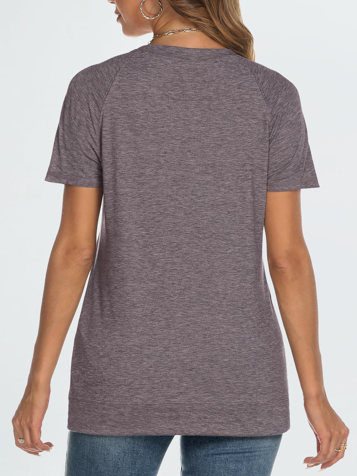 2025 AUTOMET Women's Short Sleeve Crewneck T-Shirts - Trendy Lightweight Soft Casual Summer Tops for Everyday Wear, Travel & Outdoor Activities