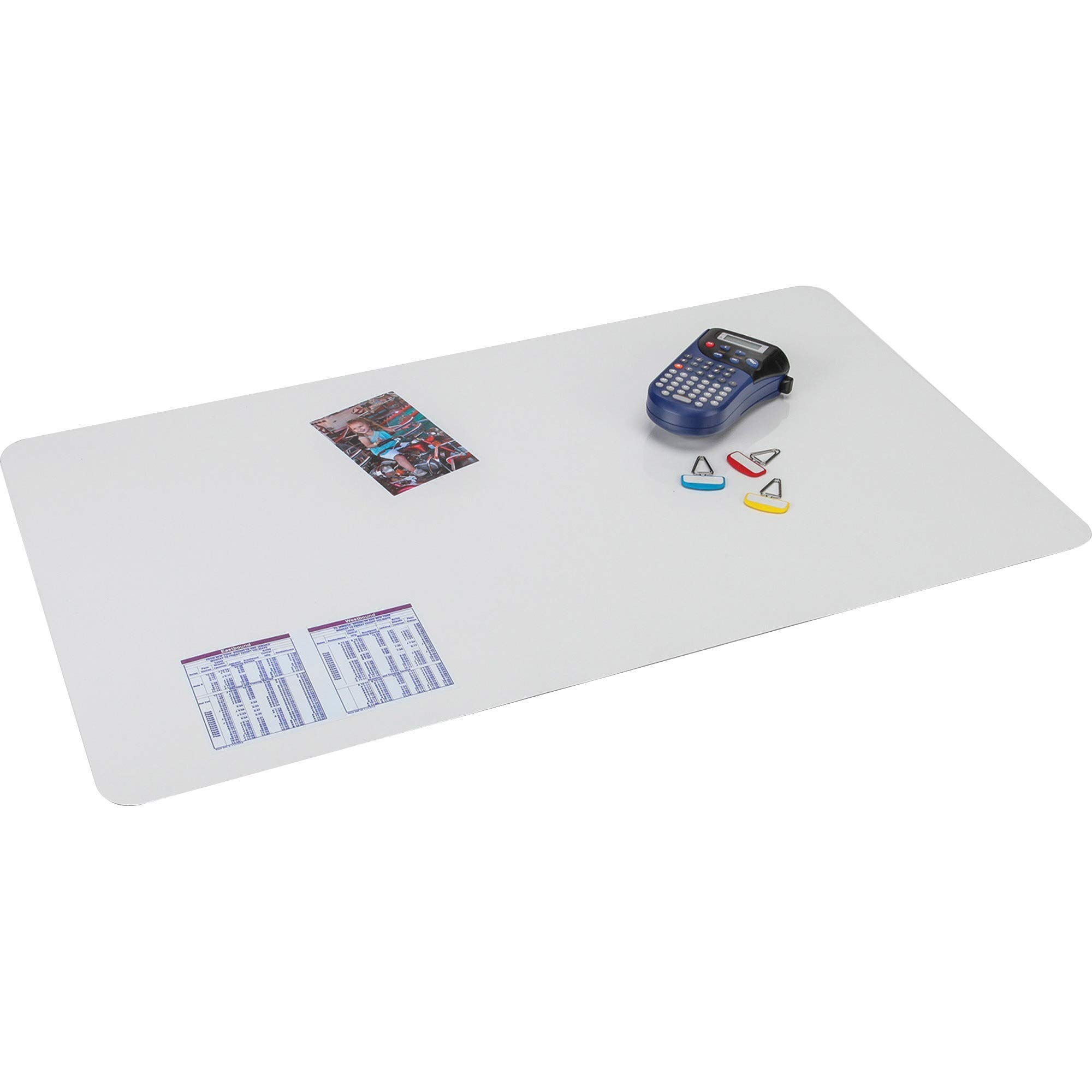 Premium Clear Crystal Desk Pad 19x24 Inches - Non-Slip Writing Surface for Office & Home Workspace - Ideal for Desks, Tables, and Workstations