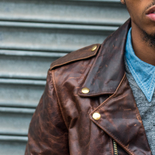 Lightweight Motorcycle Jacket with Plaid Lining - Brown | Comfortable Riding Gear for Men & Women | Perfect for Commuting & Road Trips