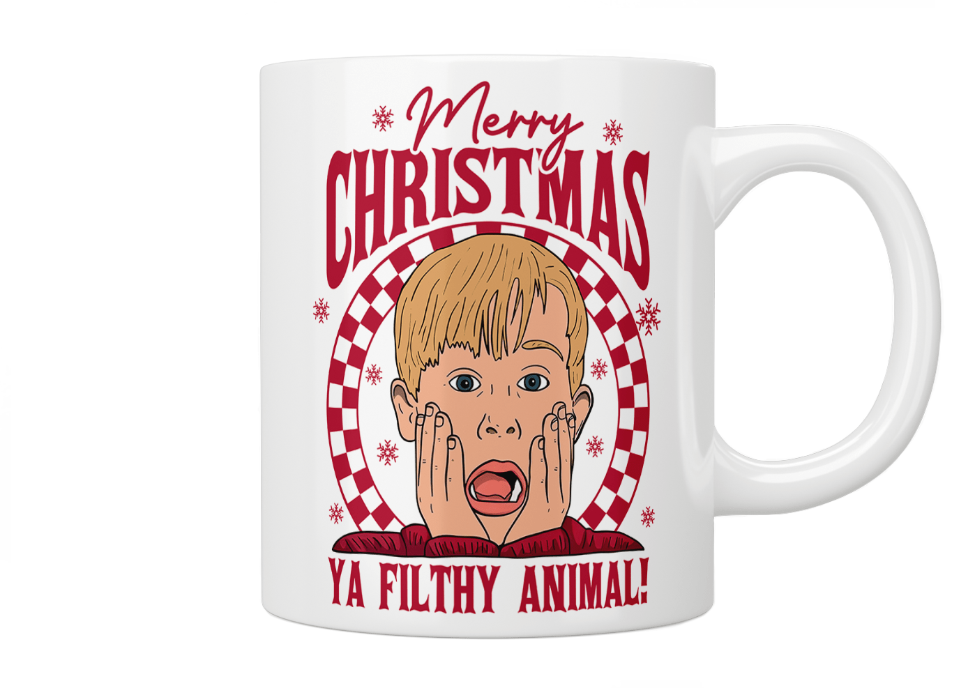 Home Alone Merry Christmas Ya Filthy Animal Coffee Mug - Perfect for Christmas Gifts, Office Humor & Movie Lovers